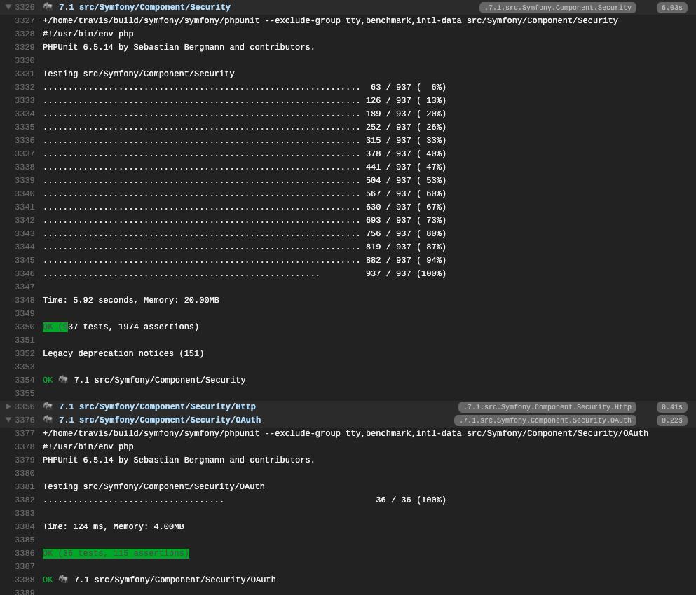 Guikingone's tweet image. PSR7 support validated on CI for OAuth experimentation, wouhou ❤️

#DevSuccess #PHP #Symfony