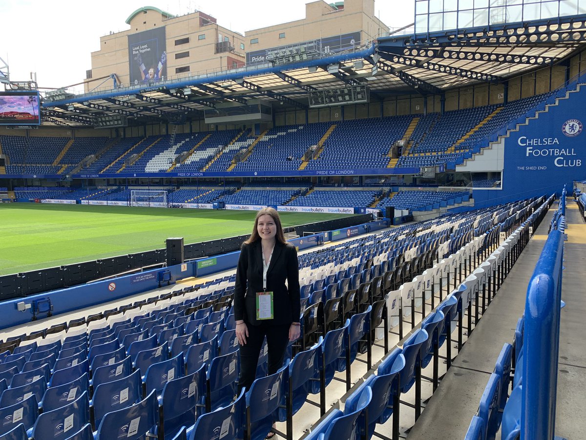 Emmanuelle_RSJ's tweet photo. I am at the ELA tradeshow today in Chelsea FC! Can’t promise you about my football skills, but if you want to know everything about @CopaAirlines meet me there ;) https://t.co/BhdsC7UhS2