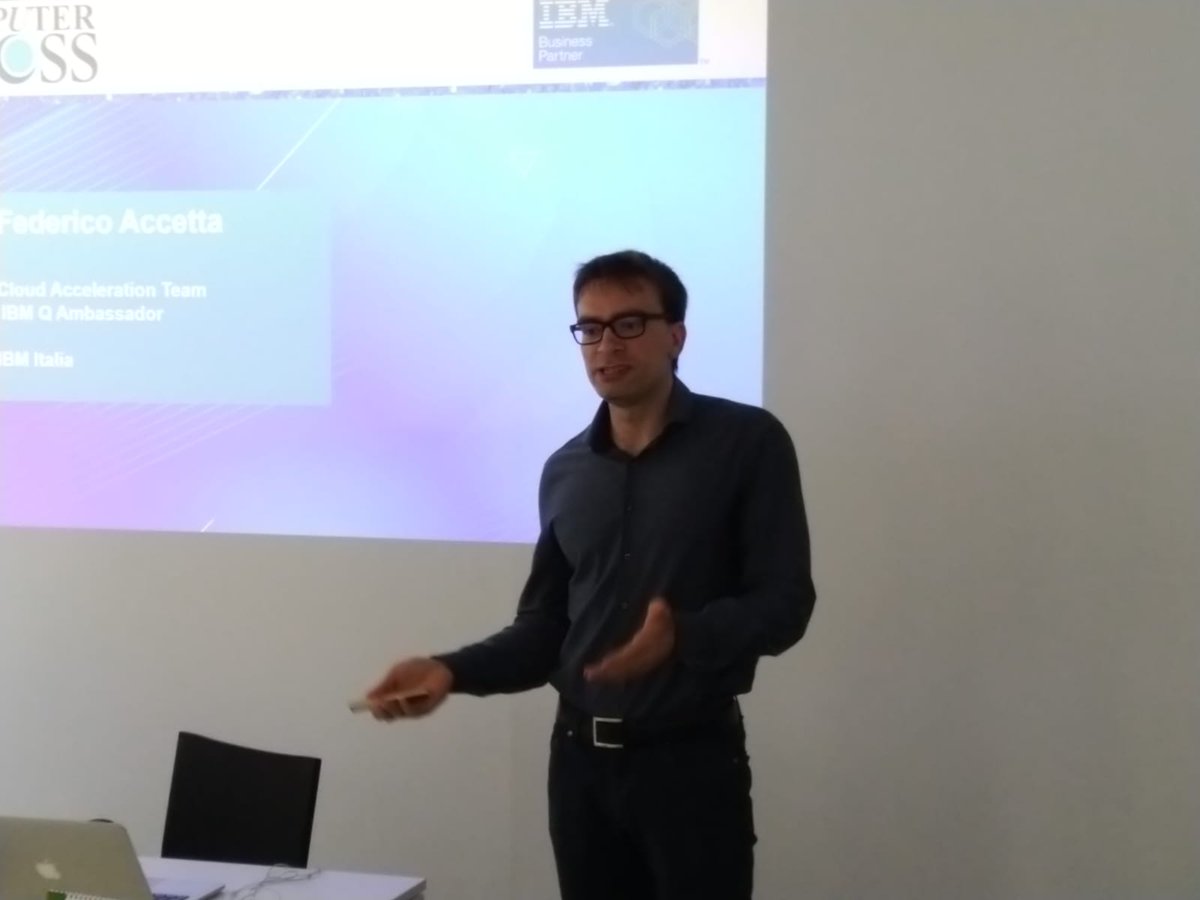 channelcity's tweet photo. #ValueEcosystemIT #federicoaccetta di @IBMItalia spiega il #CloudGarage #Innovation Journey @ComputerGross @channelcitymag https://t.co/YZiiDhmUGu