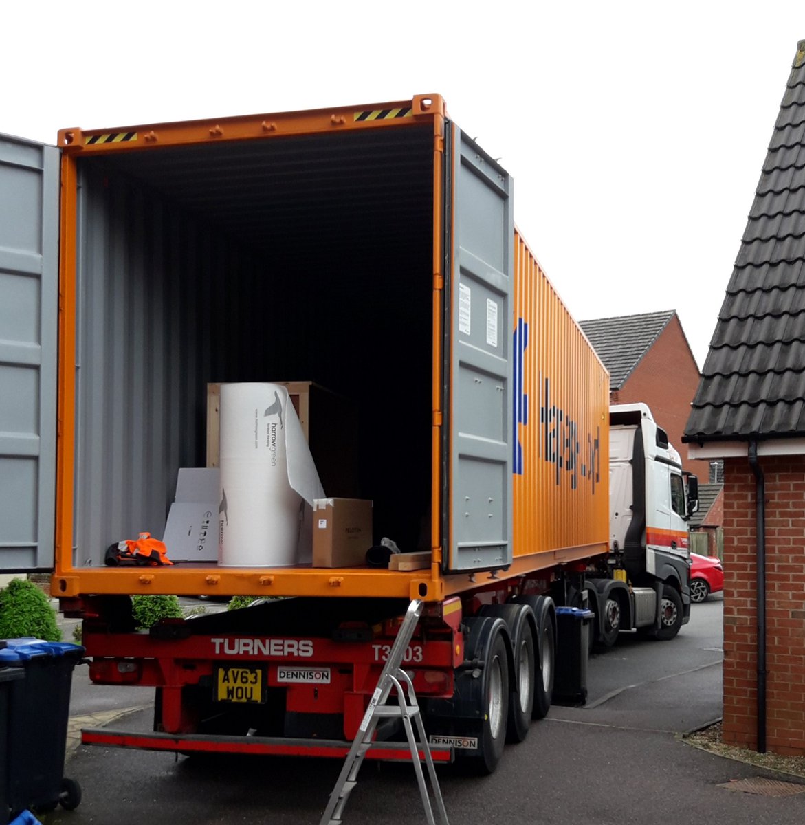 Its loading day!  We are about to start loading 2000 cubic feet of household #furniture and effects...