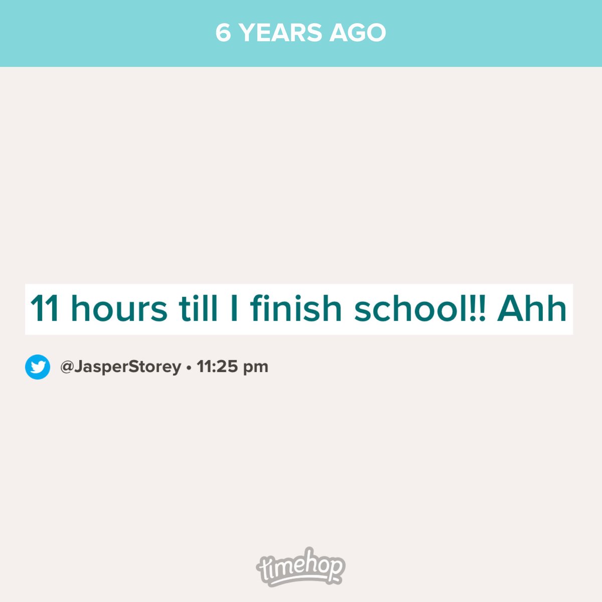 finished school and uni on the same day 6 years apart