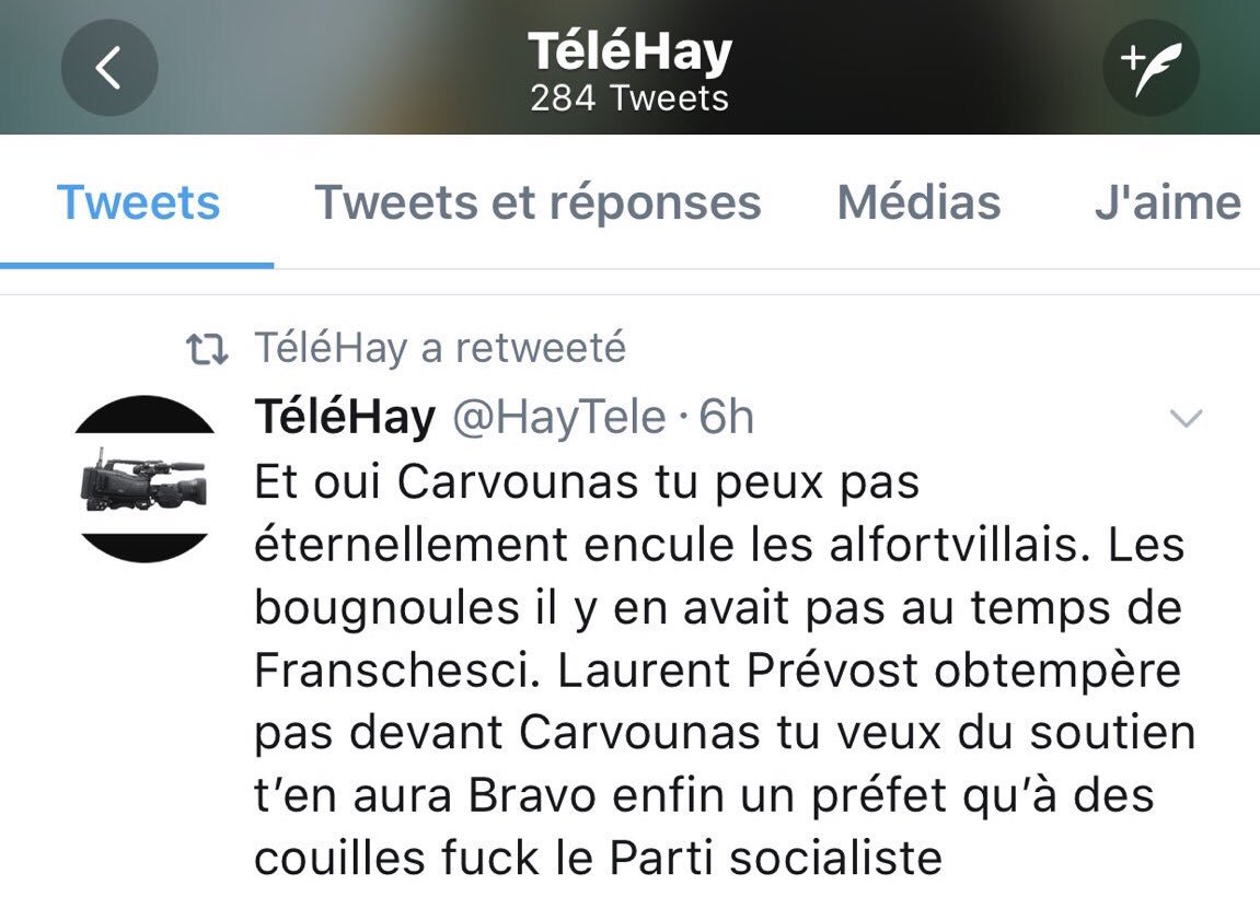 Alors que les faits sont punissables par la Loi, leur auteur Gregory Deragopian connu sous le nom de Téléhay ou Haytélé, reste impuni. Il serait temps que les plaintes pour propos homophobes soient instruites et non classées sans suite...<a href="/SOShomophobie/">SOS homophobie</a> <a href="/_LICRA_/">Licra</a>