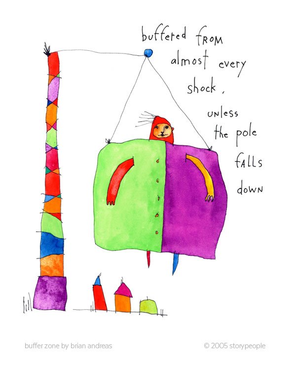 Buffer Zone: buffered from almost every shock, unless the pole falls down #SOTD conta.cc/2I6IFm9