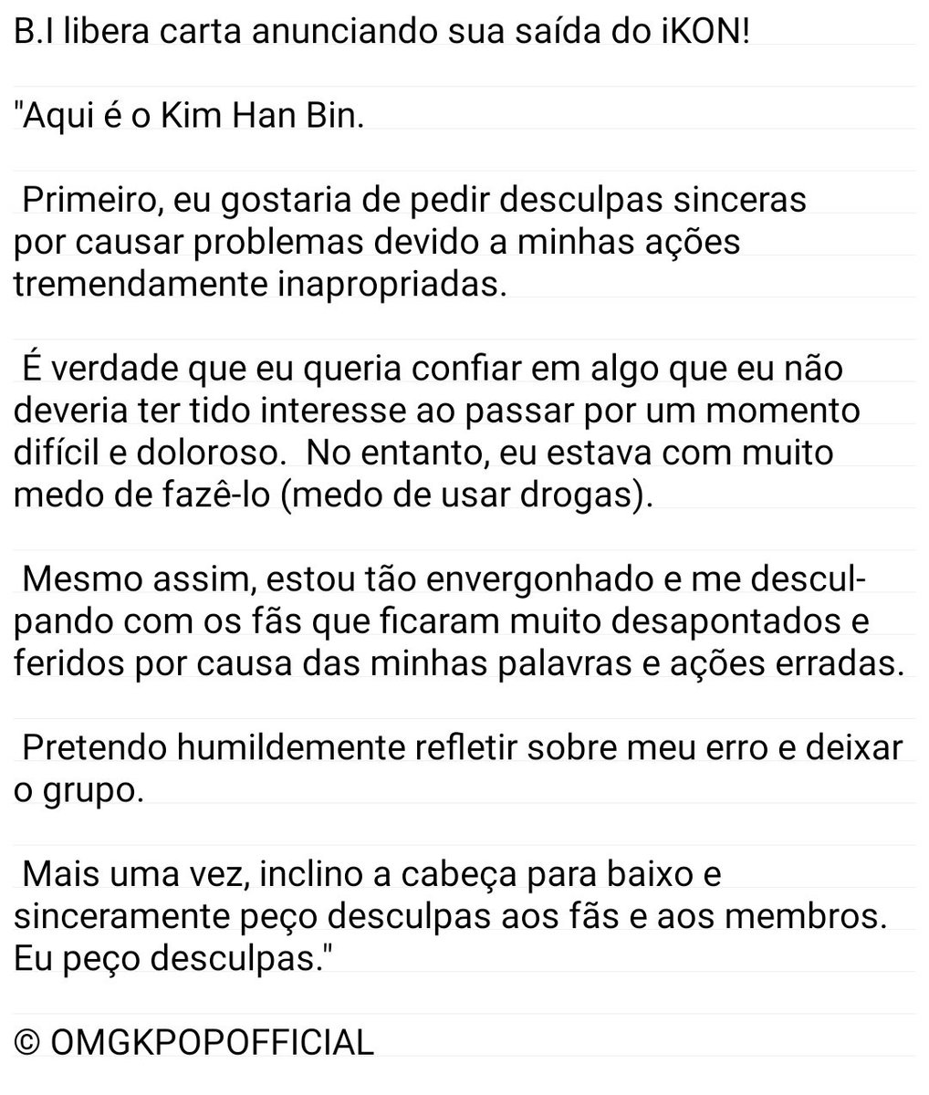 piratekingeight's tweet image. [#Info] #BI libera carta anunciando sua saída do #iKON!
-LiaKim
instagram.com/p/BymUNfkA641/…