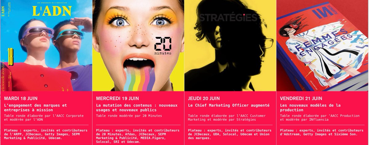 AACClive's tweet photo. 🎙Le programme du #FrenchCamp apportera des contenus à forte valeur ajoutée pour l’ensemble des participants. Quatre matinales thématiques traiteront d’enjeux clés du marché avec @LADN_EU @20Minutes @Strategies @INfluencialemag
🇫🇷 🦁 Pour vous inscrire : https://t.co/jxM93yk6MC https://t.co/IVbk8QFvqu