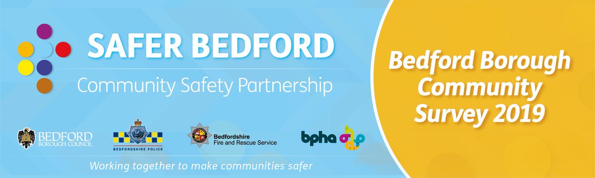 BedfordTweets's tweet image. The Community Safety Partnership works to tackle crime, disorder and anti-social behaviour. 
Take part in our consultation and tell us what you think about your local area, the town centre and any concerns here: forms.bedford.gov.uk/csp/
