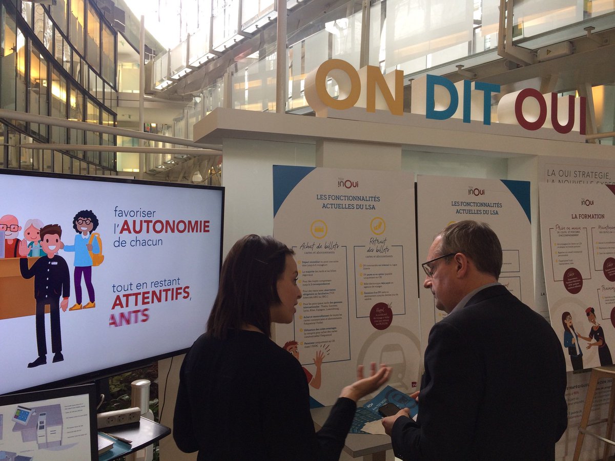 Venez découvrir l’Acceuil Libre Service Accompagné <a href="/TGVINOUI/">TGV INOUI</a> à la Croisette du Cnit !! #ecoute #connexion #confort #accompagnement #auservicedenosclients par <a href="/Manon44905398/">Manon Guérin</a> <a href="/SRousset_Mora/">Stéphanie ROUSSET MORA</a> <a href="/ArnaudPortalier/">Portalier Arnaud</a> <a href="/VSpilleboutSNCF/">Violette Spillebout SNCF</a> <a href="/TeamVoyagesSNCF/">TeamVoyagesSNCF</a>