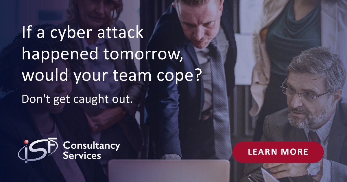 securityforum's tweet photo. Test and enhance your cyber attack response capability.
Explore #ISFConsultancy #Cyber Security Exercises https://t.co/c8PeOFd97L https://t.co/CnDqEnBJAk