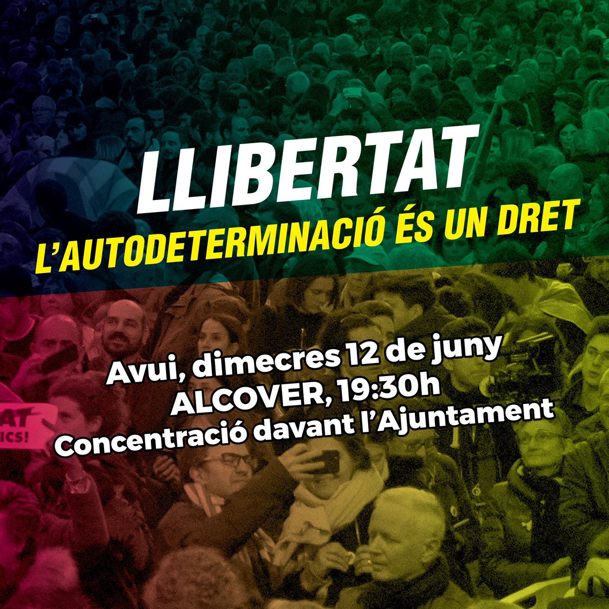 ancalcover's tweet photo. 🎗FINAL DEL JUDICI 🎗
Avui s'acaba el judici de la vergonya. Sortim al carrer per denunciar-ho!
Hi haurà concentracions a tot el país!

👇👇👇
A ALCOVER
📅 Avui dimecres 12 de juny
📍 Plaça Nova, davant l'Ajuntament.
🕢 19:30 h https://t.co/546j6ZzoqM