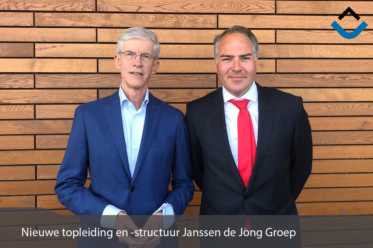 Nieuwe topleiding en -structuur Janssen de Jong Groep
Ivo van der Mark zal uiterlijk per 1 april 2020, bij het vertrek van Hans Smits - de huidige voorzitter van de Raad van Bestuur-, Janssen de Jong Groep gaan leiden. Lees verder! bit.ly/2F3Rc7A