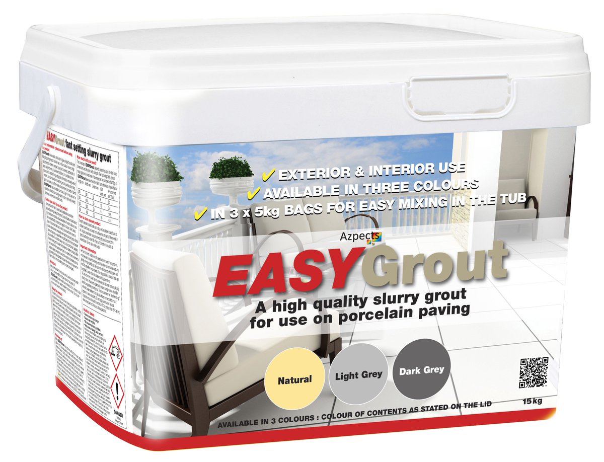 The new EASYPrime &amp; EASYGrout range from Azpects is here..! Designed specifically with Porcelain paving in mind. Visit supremelp.co.uk or contact us to find out more...