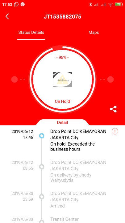 Paket obat dari pulo gadung ke tanah abang 2 minggu belom sampe. Sungguh peler nii perusahaan <a href="/jntexpressid/">J&T Express Indonesia</a>