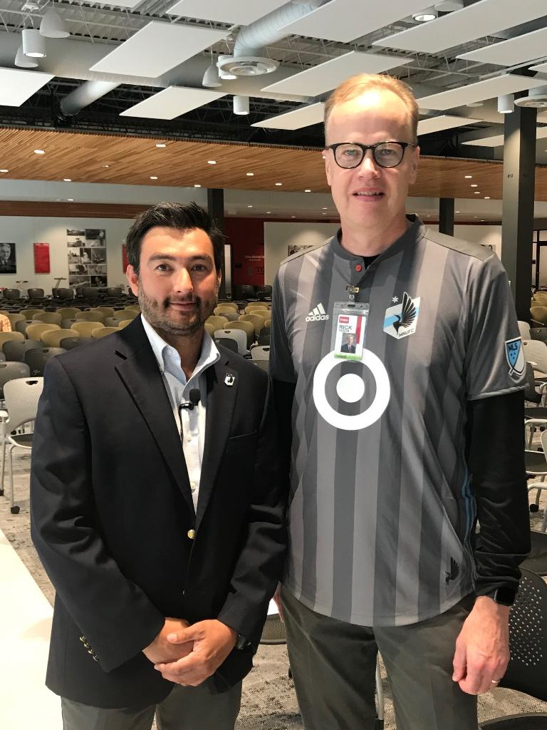 TheToroCompany's tweet image. Very excited to have our good friend and head groundskeeper Ryan Moy of @MNUFC join us today. Great appreciation for his and the entire team’s work. #GoLoons