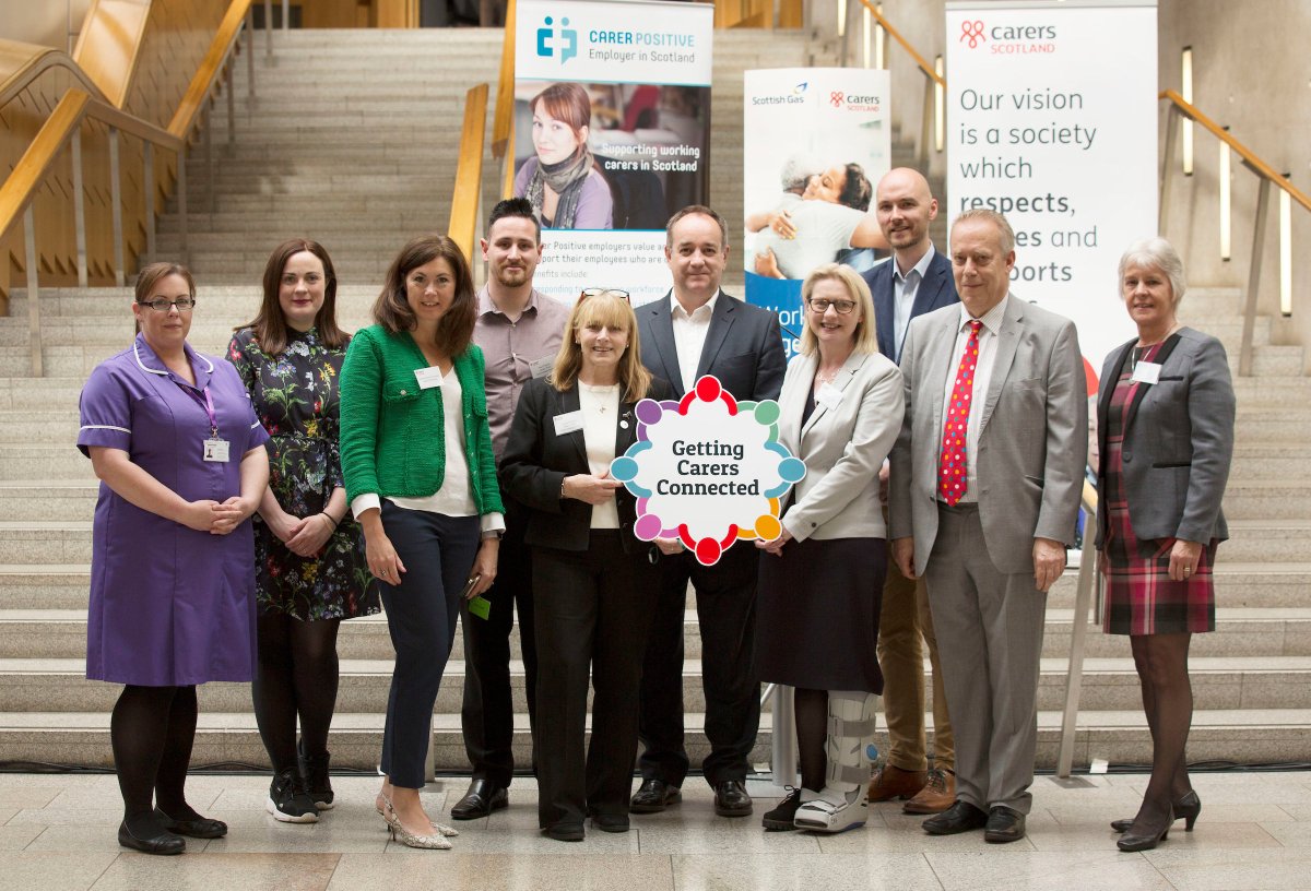 centricaplc's tweet photo. Delighted to have shared our experience in supporting #carers in our workforce with Health Minister @haughey_claire &amp; @ThomasCArthur at @ScotParl with @CarerPositive #CarersWeek https://t.co/NbWt1lNItJ