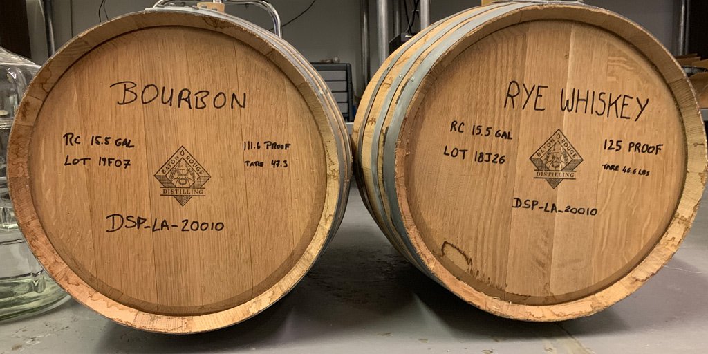 BTRbourbon's tweet photo. We're excited to announce we barrelled our first #bourbon this weekend! The rye is still resting peacefully. Waiting definitely feels like the hardest thing #louisianabourbon #makingwhiskey #ryewhiskey #louisianawhiskey #drinklocal #craftspirits
#craftdistillery #madeinbatonrouge https://t.co/1QLHZlT5dB