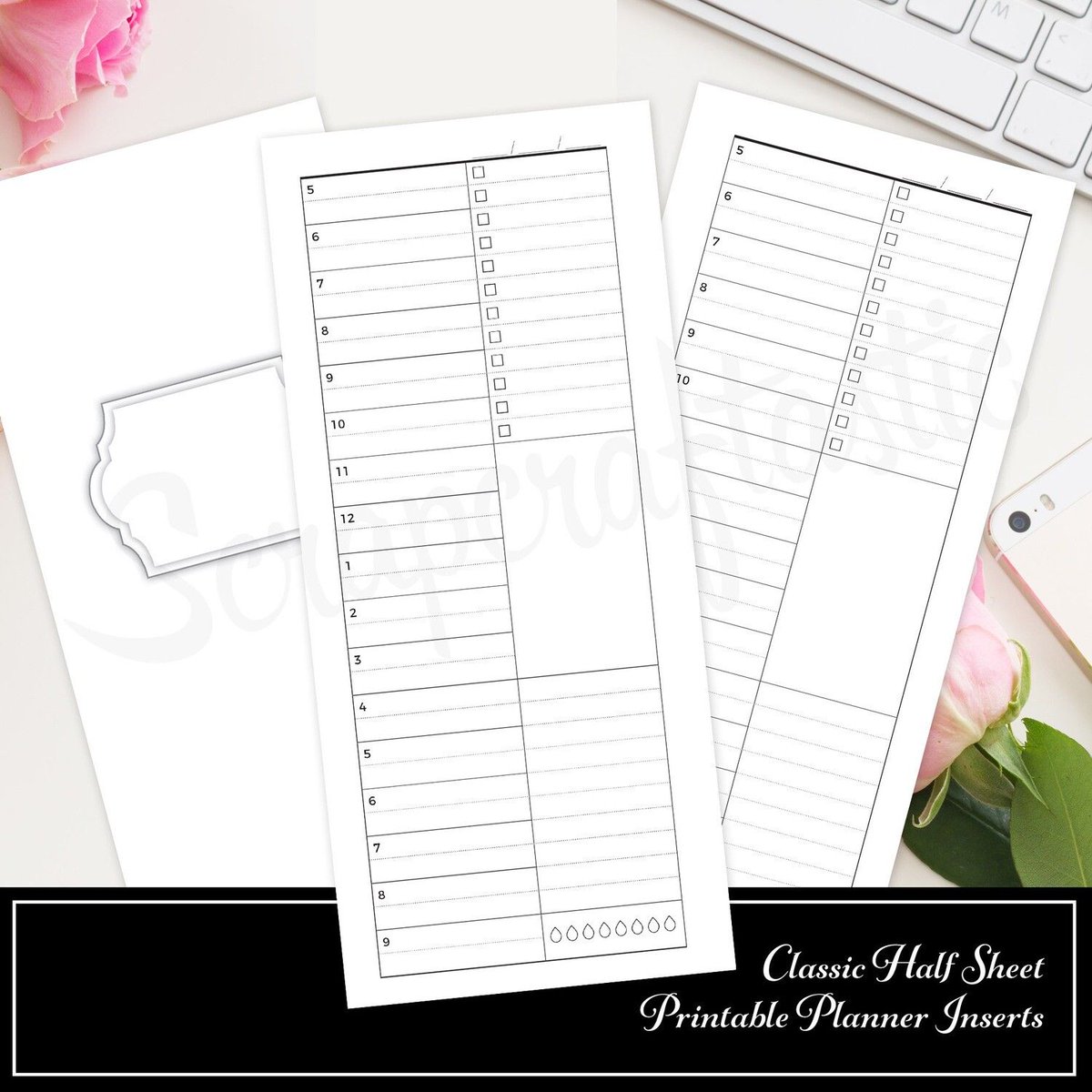 scrapcraftastic's tweet photo. Get your daily schedule together in with these CLASSIC HALF SHEET - Timed Daily Printable Planner Inserts featuring plenty of list space, a hydrate tracker, and plenty of room for stickers and washi! https://t.co/Wh6id3loTX #printableinserts #dailyinserts #plannerinserts https://t.co/O9ygwqTkDt
