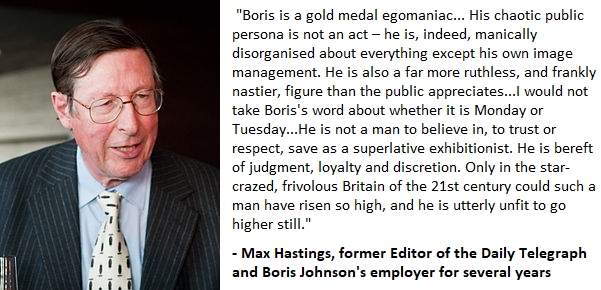 If #Boris Johnson were applying for a regular job, he would no doubt have to supply a reference from a previous employer.

Max Hastings employed him for longer than anyone else and, as it happens...

#bbcpm #BorisJohnson #BorisJohnsonShouldNotBePM theguardian.com/commentisfree/…