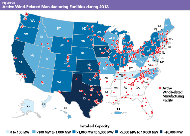 USCleanPower's tweet photo. #Windpower fact of the day: Wind creates jobs in every state. Not just at wind farms, but also at the more than 500 wind-related manufacturing facilities across the country. https://t.co/LUthNJOAMo