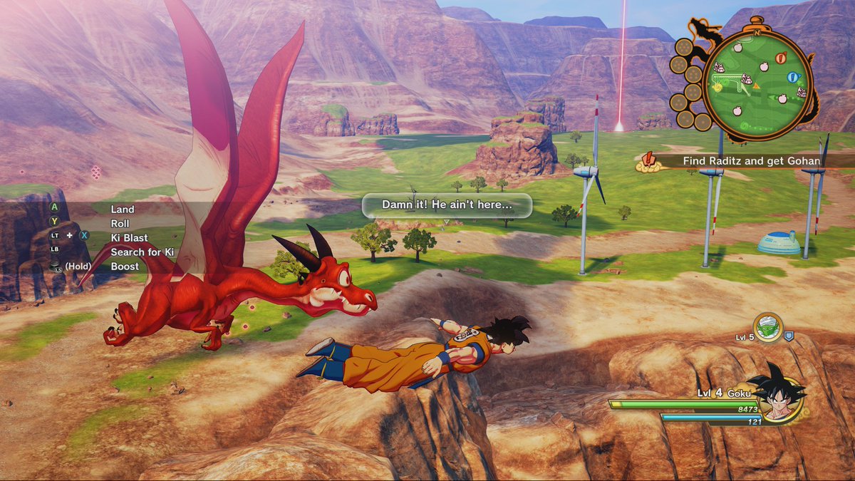BandaiNamcoEU's tweet photo. Beyond the epic battles, experience life in the DRAGON BALL Z world as you explore new areas and go toe-to-toe with dinosaurs in DRAGON BALL Z: KAKAROT! 
#DBZKakarot releases early 2020 on PS4, XB1 and PC. https://t.co/95f6XcLlO2