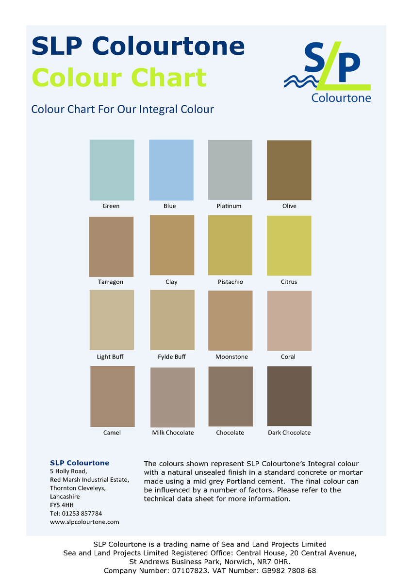 Colourtone Colour Chart