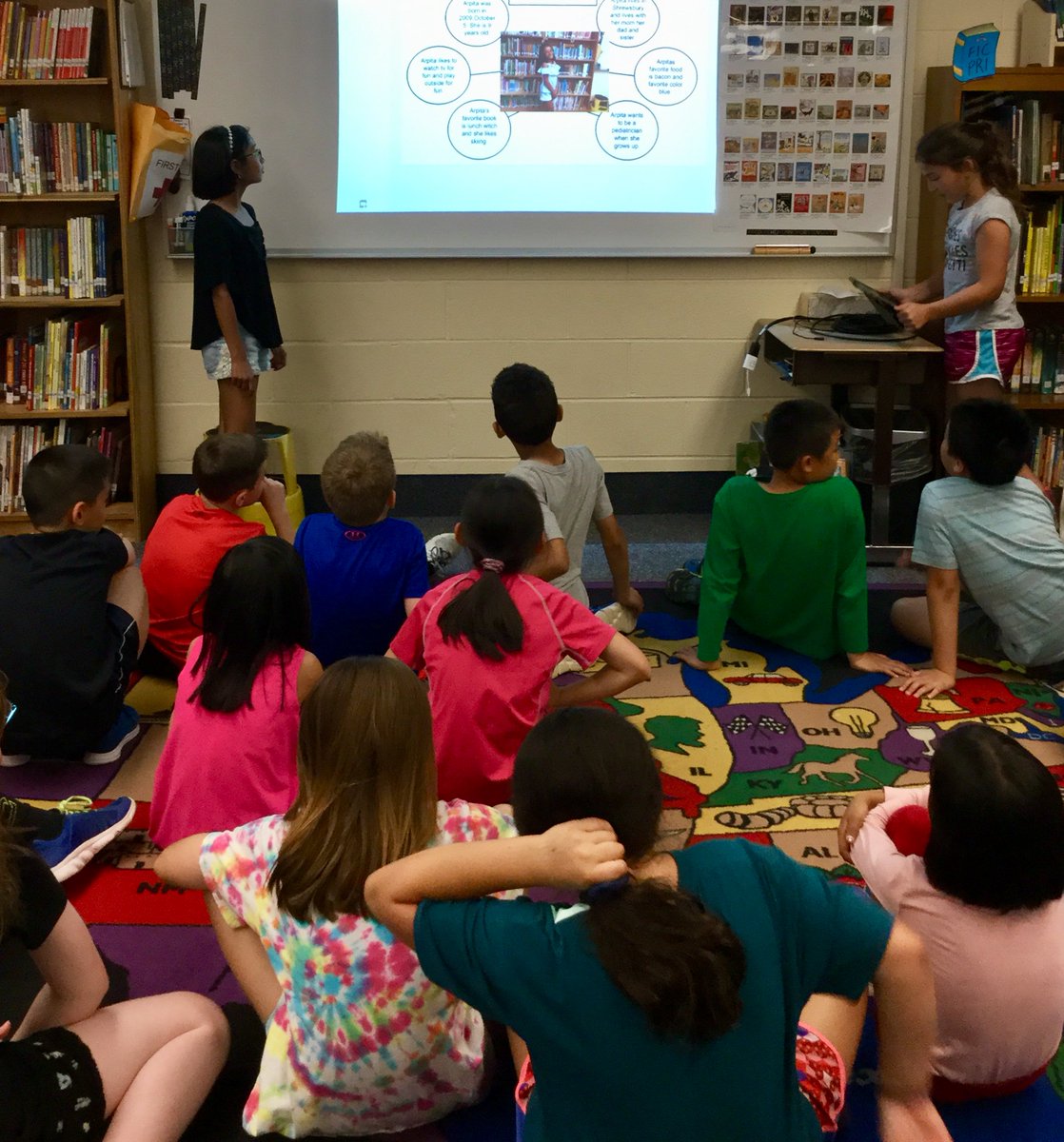 SPSOakMedia's tweet photo. Spring St. 3rd grade presentations in Media. #SSSMedia #ShrewsburyLearns https://t.co/GURfqRKkbe