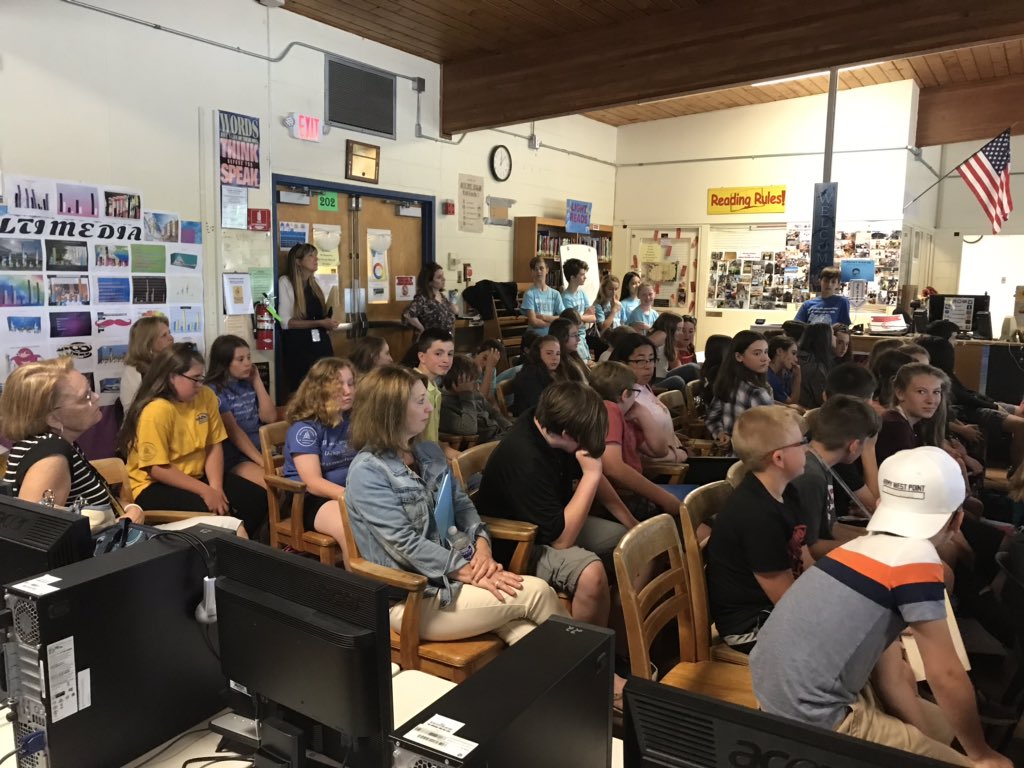 The WMTPS Debate day @Macopin_AP A big thanks to <a href="/LibraryLadyUGL/">Johanna Archer</a> &amp; Mrs. Turner for preparing UGL’s students for this big event! Thanks <a href="/kmjohnson25/">karen johnson</a> for continuing this!