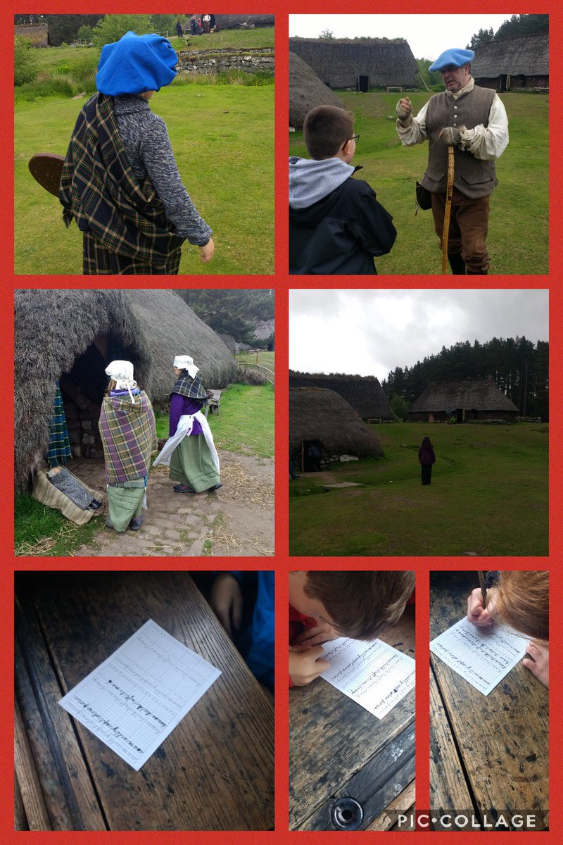 LCPSresidential's tweet photo. We've had an absolutely wonderful time at the Highland Folk Museum, where the children got to visit a working crofting township and then had a handwriting lesson in the school. Who knew dressing up and using fountain pens was so much fun!? ☺️ https://t.co/sgT1vxXFBz