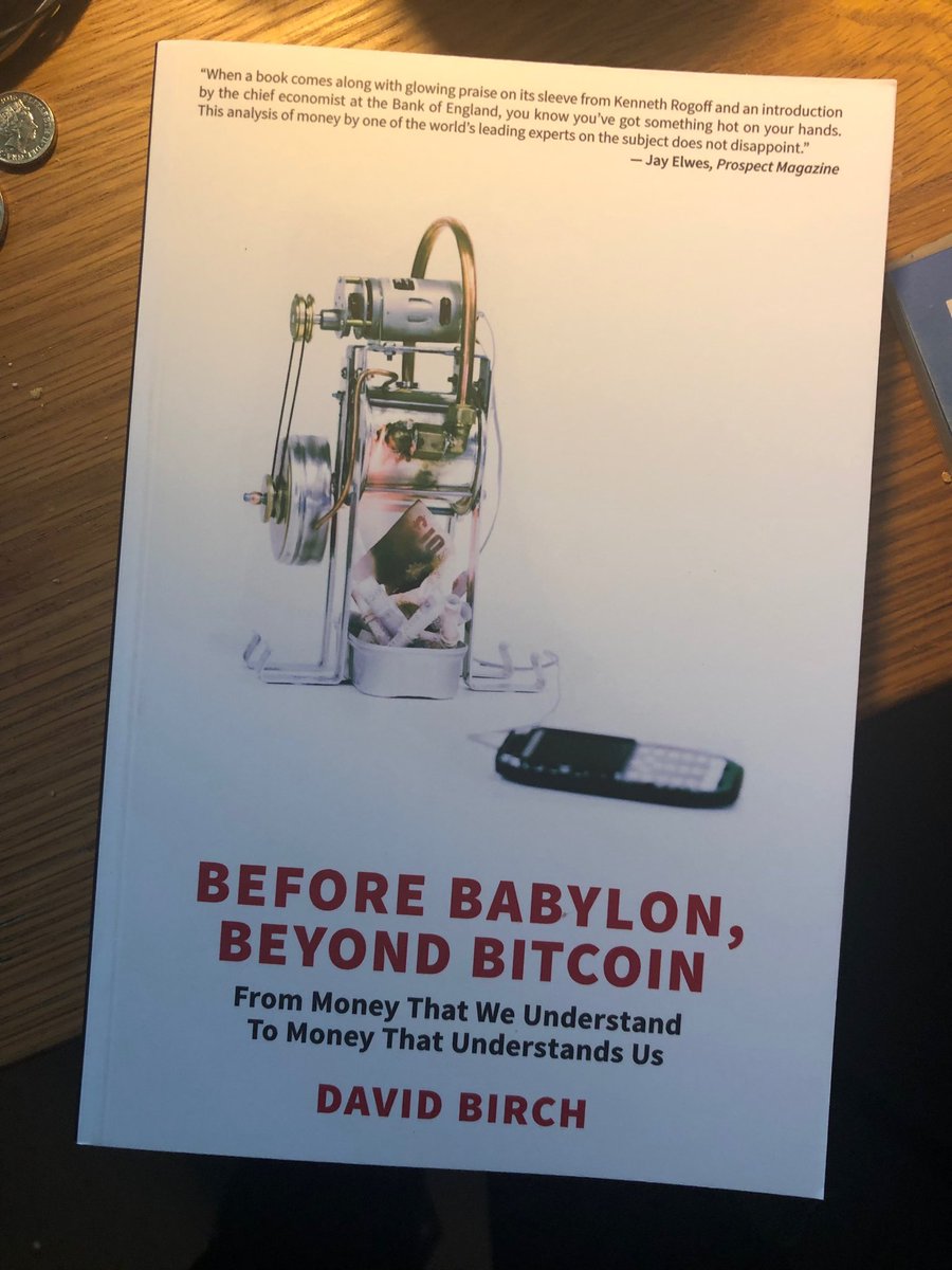 dgwbirch's tweet photo. Hurrah! The revised paperback edition of “Before Babylon, Beyond Bitcoin” is here! https://t.co/1LjPlmat4r