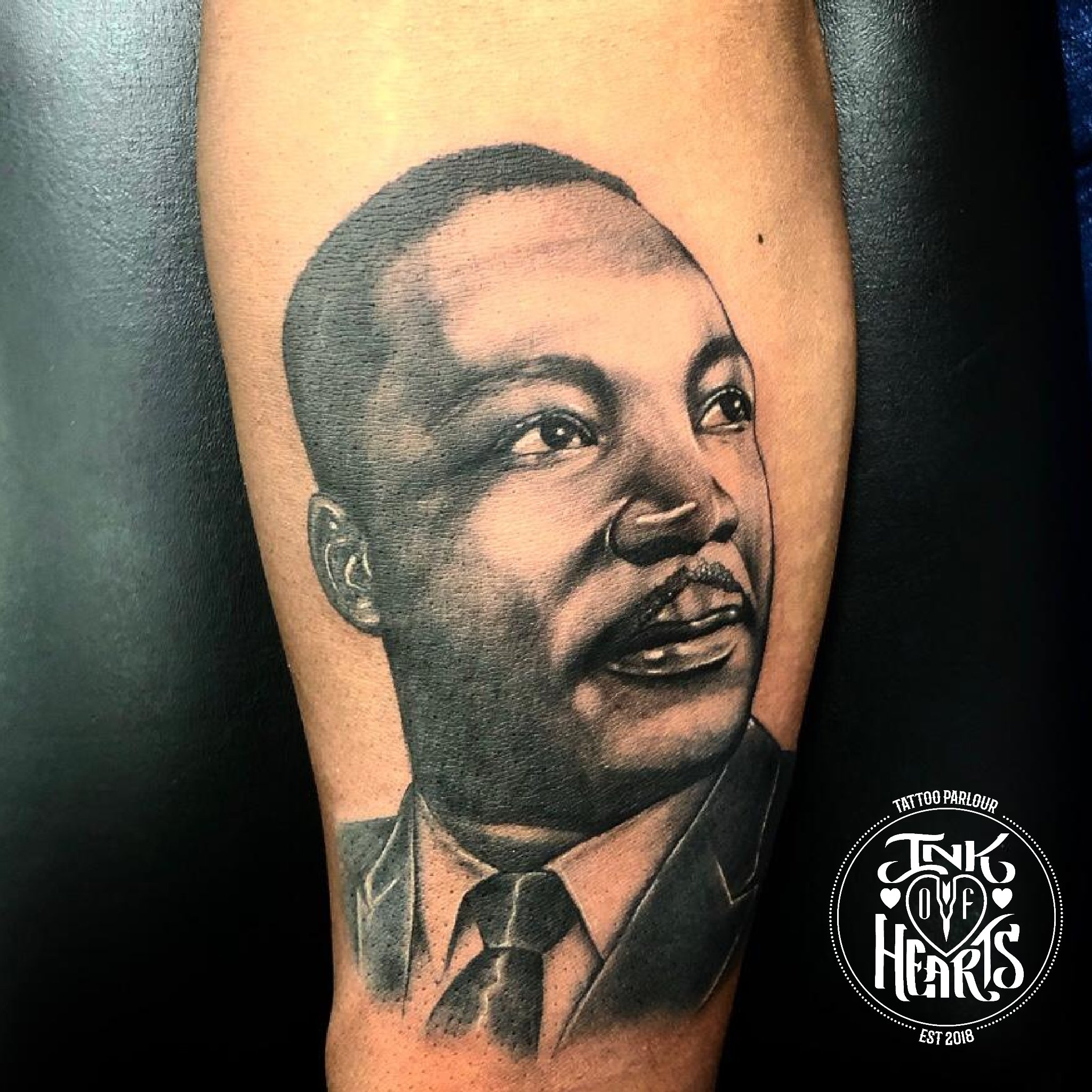 Ink Of Hearts Tattoos on X: "I have a dream ♤ Tattoo by #SimonSaysInk #MLK # MartinLutherKing #MartinLutherKingJR #TheKing #Unity #IOH #InkofHearts # Tattoos https://t.co/hVD8SwkZqX" / X