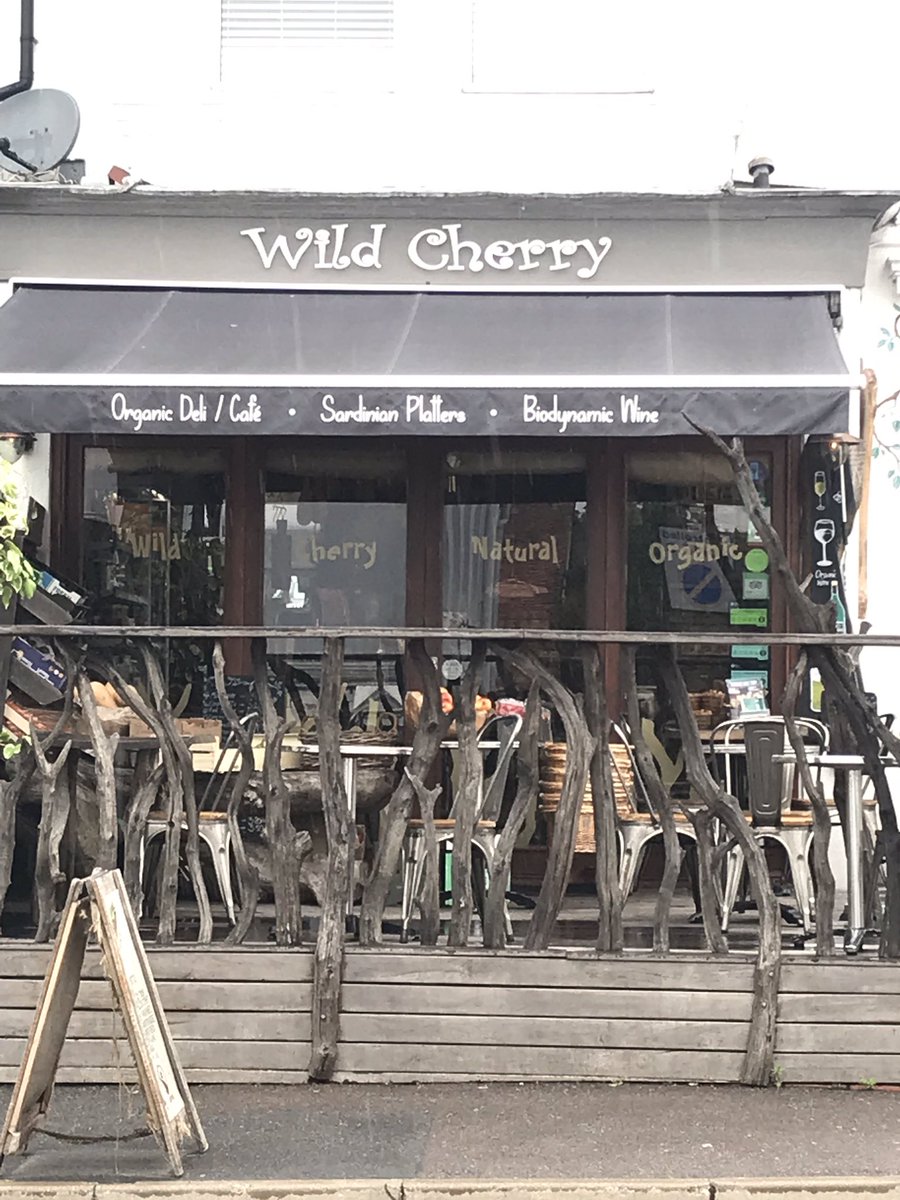 TillyAshton1's tweet photo. My last  #WakeuptoOrganic breakfast stop of the day at @wildcherrydeli. Lovely display of brekky samples in store. Sadly not the weather to sit on their beautiful sun terrace, but the food and coffee is as great as ever 🌿☕️💚@organicUK https://t.co/RlVfheS6pr