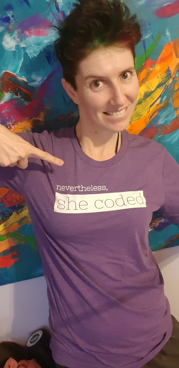 CodeTravelled's tweet photo. It arrived!! 😃🥰 Thanks to @ThePracticalDev I can't wait to wear my new shirt at @CoderAcademy_au 😋
#NeverthelessSheCoded #coding #coder #webdeveloper #webdev #DEVCommunity https://t.co/U4pFzm5aMU
