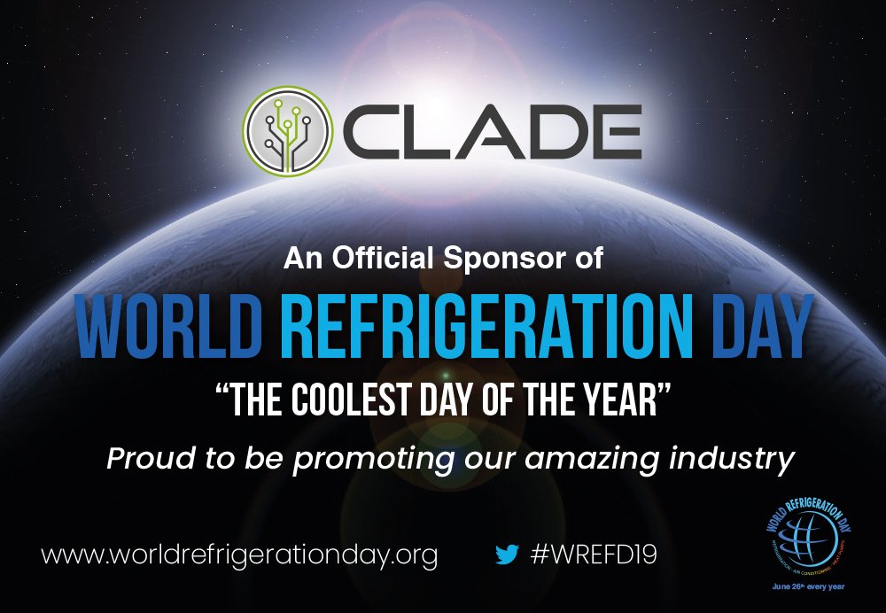 clade_es's tweet photo. We are proud to be one of the official sponsors of World Refrigeration Day 2019. "The coolest day of the year"
#WREFD19 #WorldRefrigerationDay #airconditioning #refrigeration https://t.co/6p7iPRdJrQ