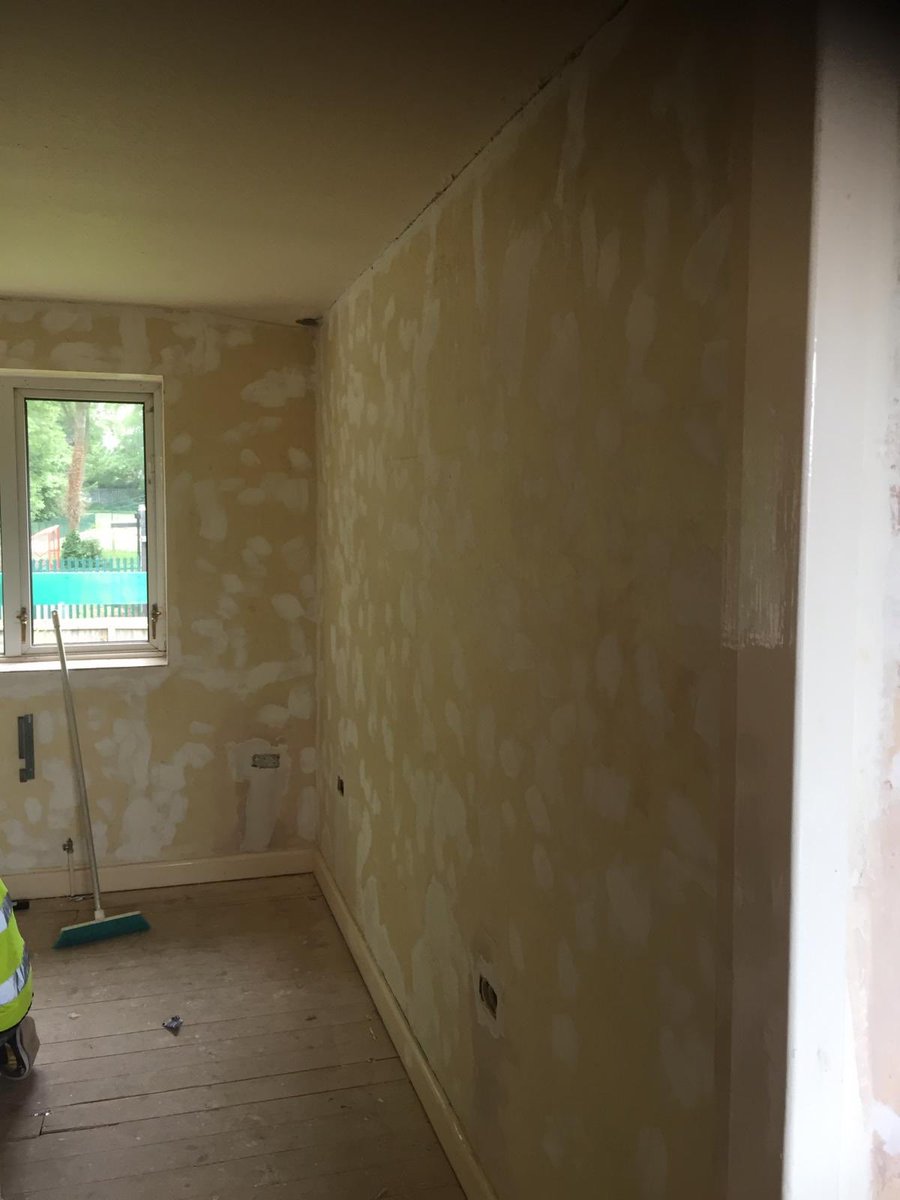 necoxltd's tweet photo. Caretakers House at Park Hill School, Birmingham. Preparations for decorations looking good. https://t.co/qaGY9yBaR5