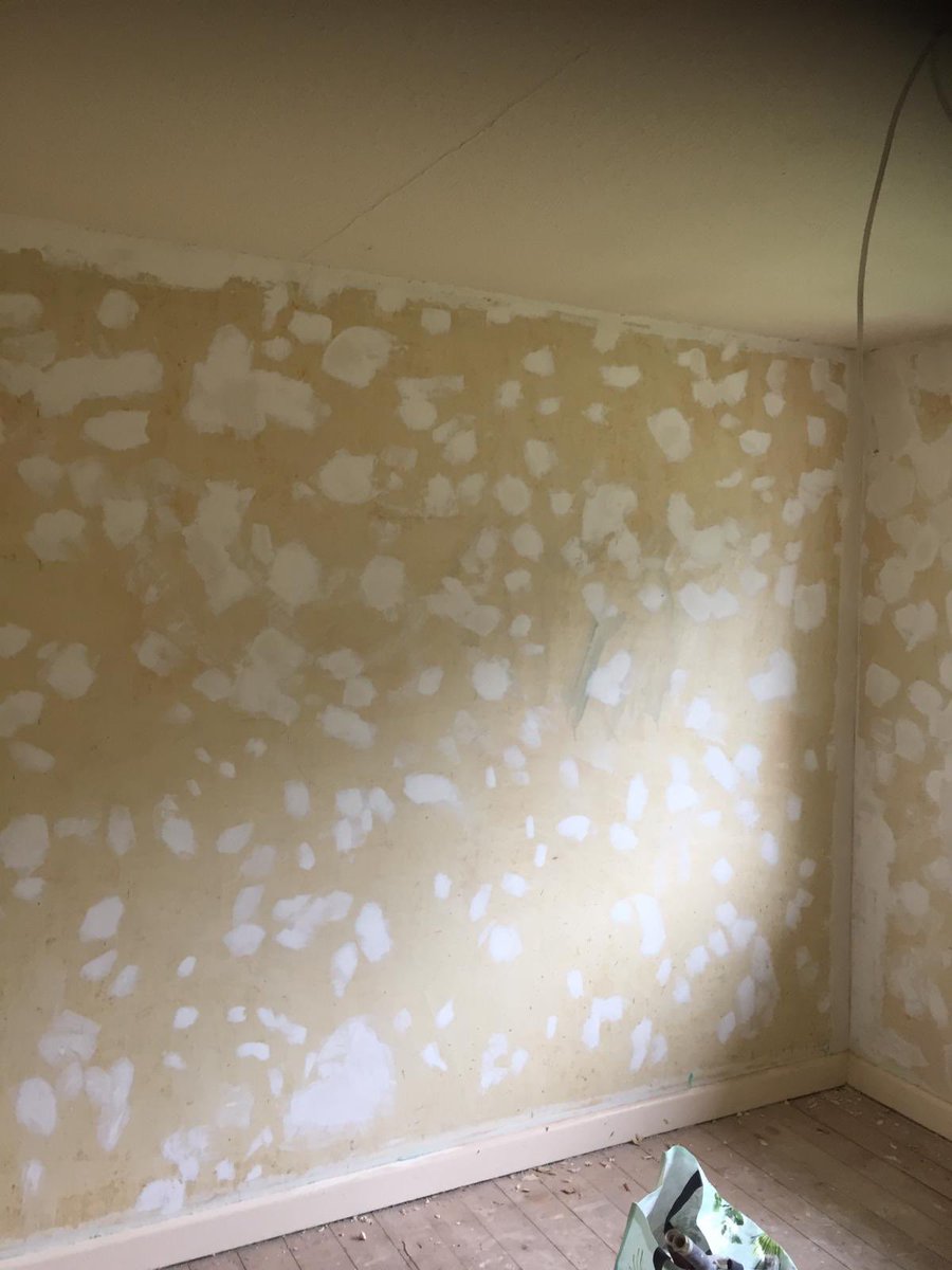 Caretakers House at Park Hill School, Birmingham. Preparations for decorations looking good.