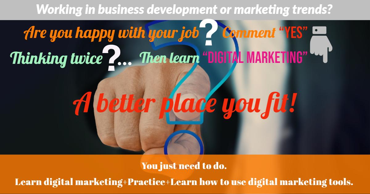 digital_kal's tweet photo. Are you satisfied with your job?

If not, it’s right time for a good change. Learn digital marketing and get biggest advantage in your career.

#Digitalkal   #LearnDigitalMarketing  #GrowthHacking   #Career  #Expertise 

Batches starting soon | Enroll Now
https://t.co/yeASVbNgc0 https://t.co/xsXUscztNZ