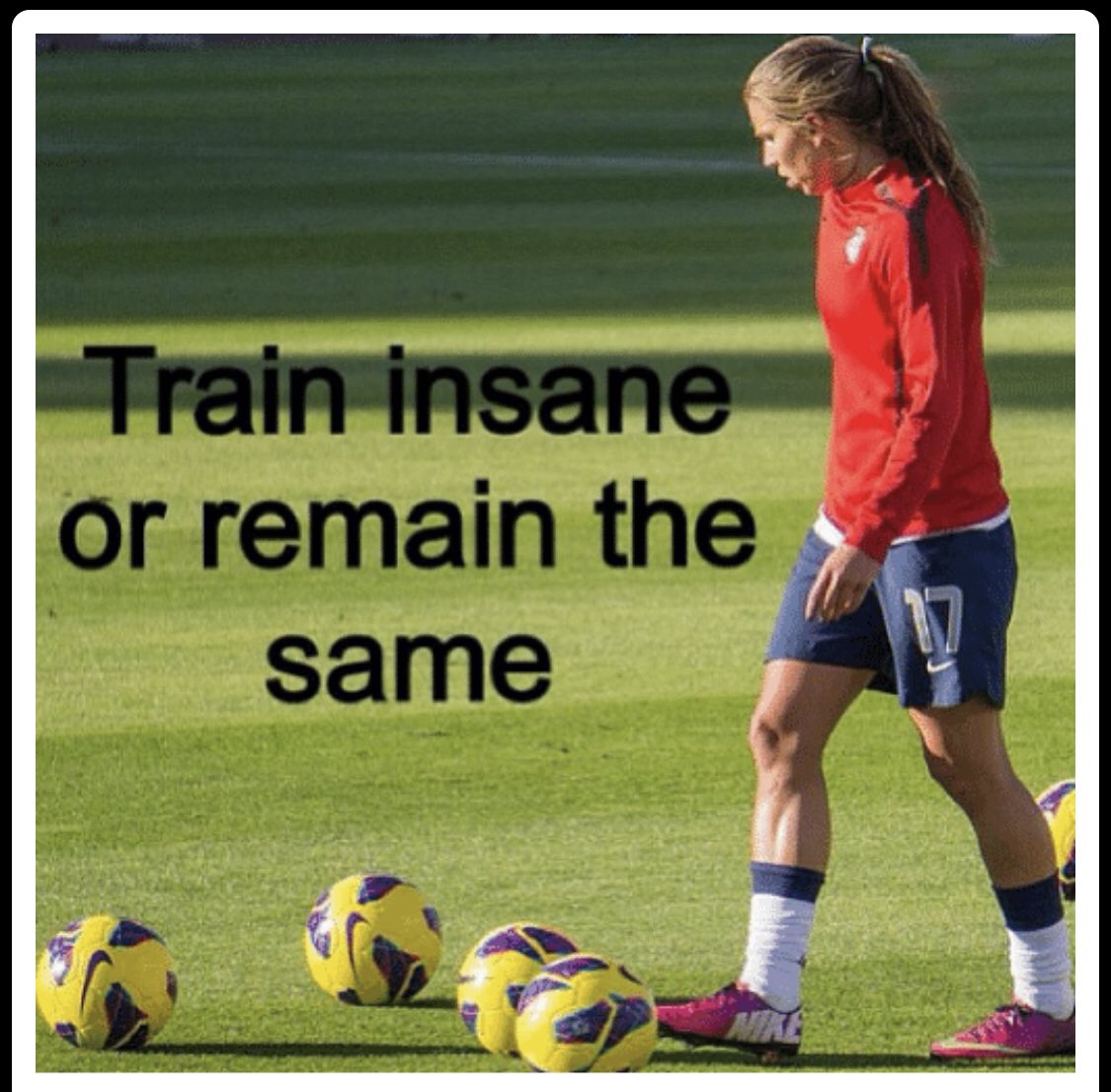 GpsIowa's tweet photo. Train Insane so when the fall soccer season starts you can look across the field at your opponent and know you worked harder!  #letsdothis #earnrespect #developtraincompete https://t.co/3VhW4wRubQ