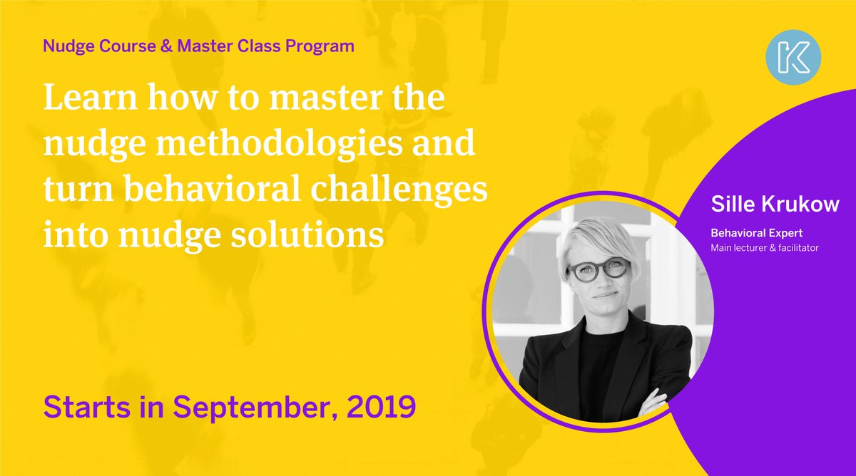 KrukowDesign's tweet photo. Join our Nudge Course and Master Class Program! 
For more information about dates, participants, duration, and lecturer please go to https://t.co/yQd5yt1R1v or sign up by sending an email to hello@krukow.net with your full name, name of your organization and phone number. https://t.co/euDtN4IyIQ