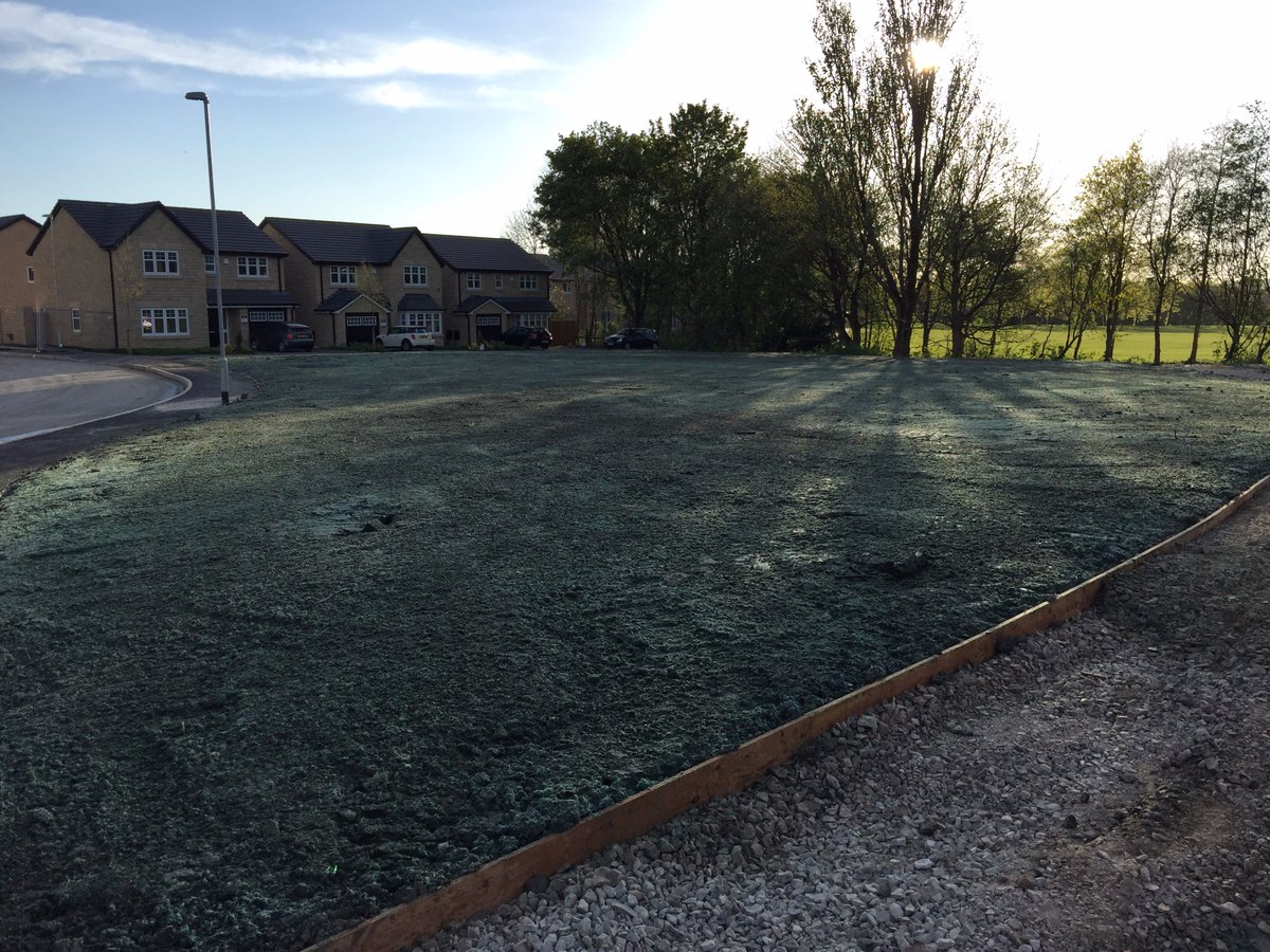 Hydroseeding's tweet photo. #BeforeAndAfter, our northern depot team were back in Burnley this week #hydroseeding for a return client. Whilst there they took the opportunity to take photos of the POS we #hydroseeded last time. Ground conditions didn't allow conventional seeding but hydroseeding solved this https://t.co/WDwbJAcoQX