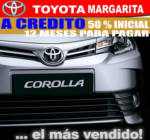 toyomarg's tweet photo. Un Corolla, sin traumas, ni sobresaltos, tú puedes tenerlo hoy.
El precio no es el problema. 
Pregunta por nuestro plan de financiamiento.
#Toyotamargarita #Toyomar #Corolla @parquecostazul 
#repuestos #ToyotaEsToyota #FuerzaToyota #OrgulloToyota 
#isladeMargarita #Venezuela https://t.co/HEWEUhMBH2