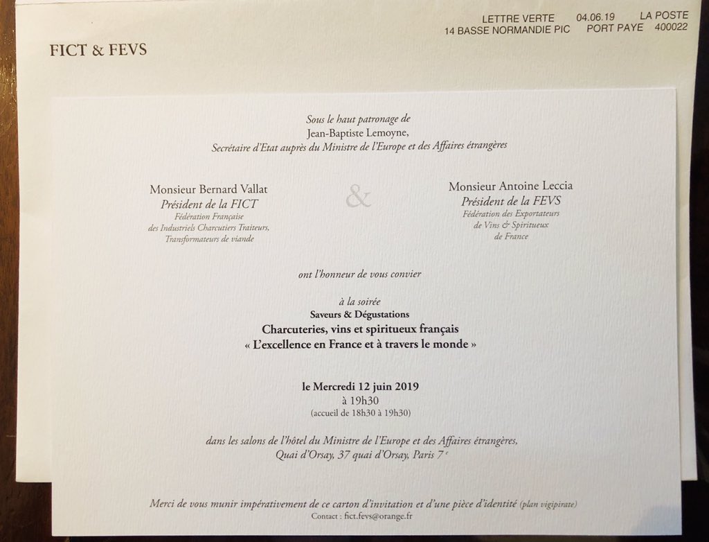 csc_iledebeaute's tweet photo. « L’excellence en #France 🇫🇷 et à travers le monde » : Le Cunsorziu à l’honneur de participer à la soirée « Saveurs &amp; Dégustations - #Charcuterie, #vins et spiritueux » organisée par le Ministère de l’Europe et des affaires étrangères, la @FICT_FRANCE et la @FEVS_France https://t.co/m52SjUsiN6