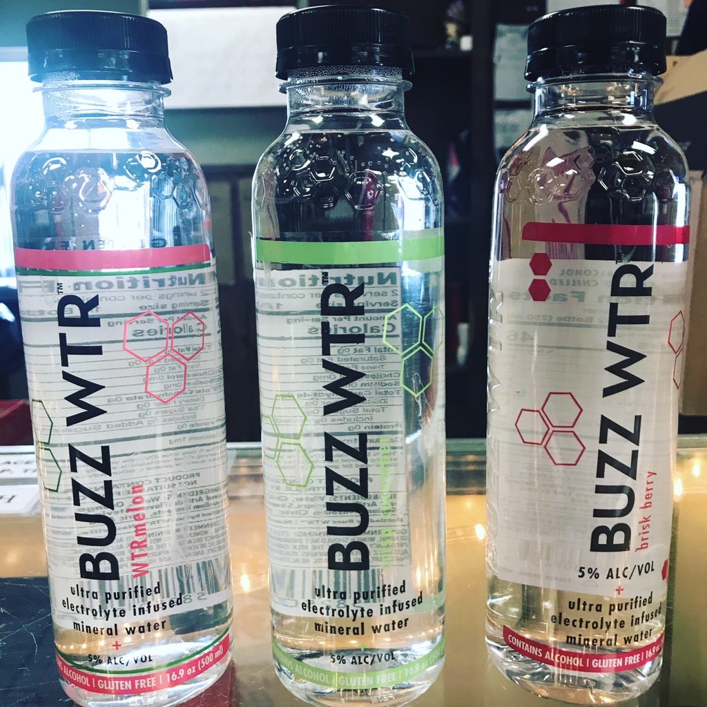 pairotthead's tweet photo. What’s NEW Wednesday!! BUZZ WTR!! 3 different flavors to choose from. #buzzwtr #shoplocal #drinkresponsibly https://t.co/YCZA6haBP4