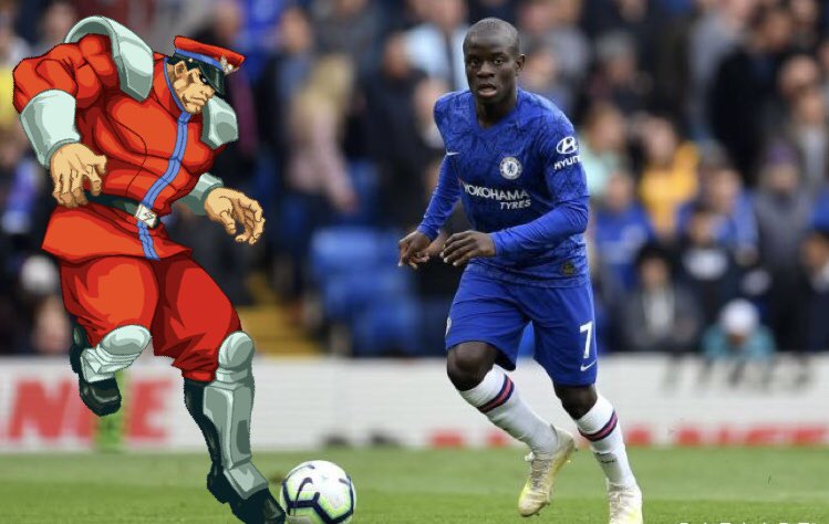 A season to forget in the  @premierleague for M.Bison. Five red cards and eleven bookings but he did win this 50/50 tackle at Stamford Bridge with  @nglkante 