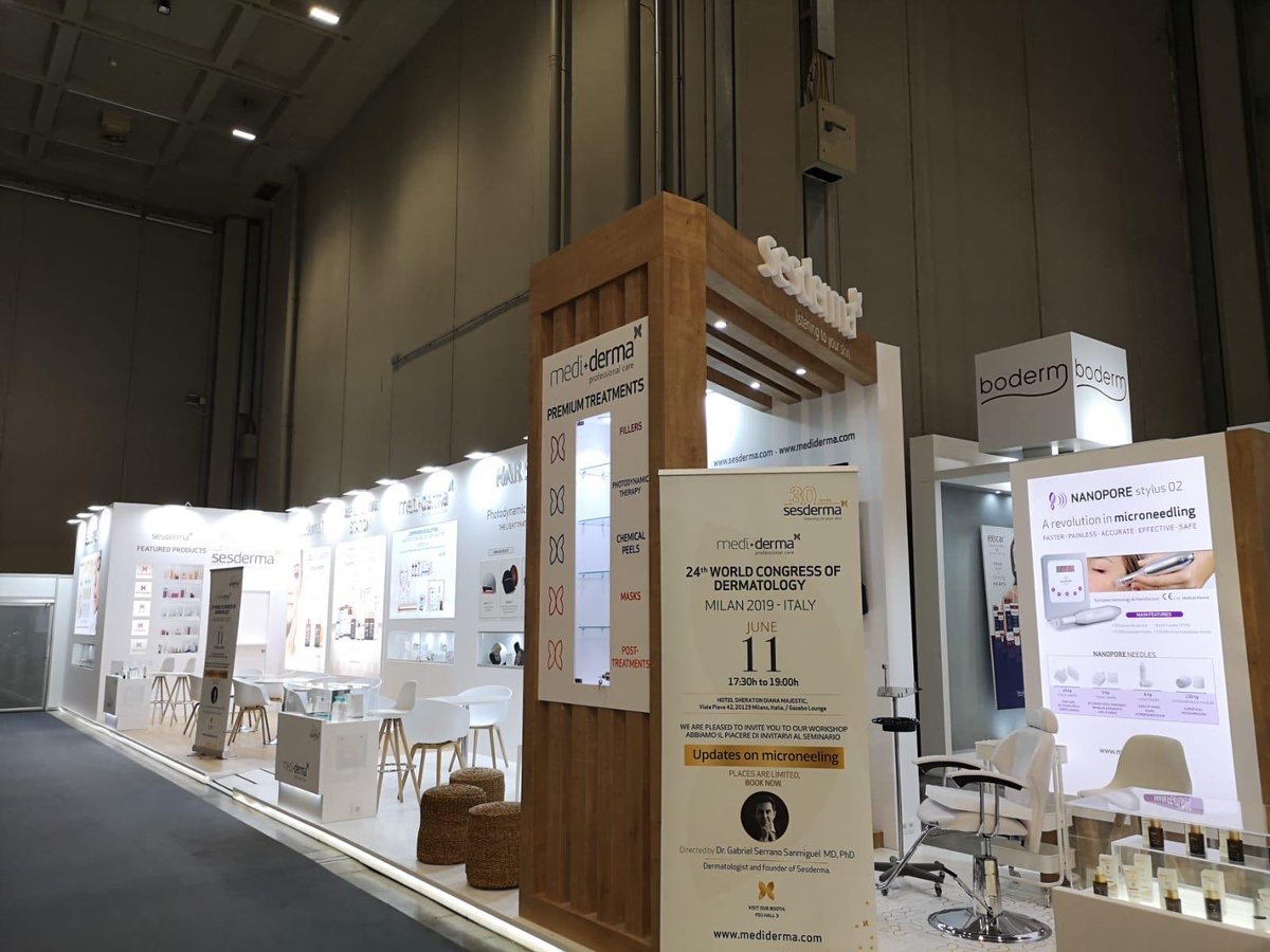 sesderma's tweet photo. Seguimos en el @wcd2019milan, el mayor encuentro mundial de dermatología que este año se celebra en #Milán! Ven a visitar nuestro stand 14 y descubre el nuevo #ATOPISES ULTRA, ahora con una acción hidratante y clarificante mucho más potente 🙌😉 #WCD2019 https://t.co/4zFdBC5BtU
