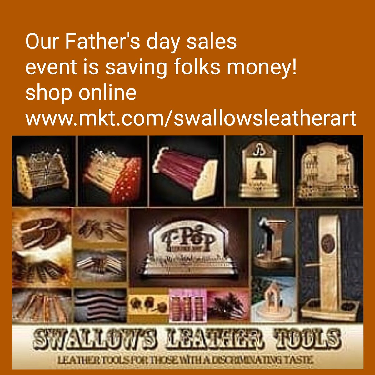 SwallowsLeather's tweet image. Folks are saving money with it Father's day sales event!