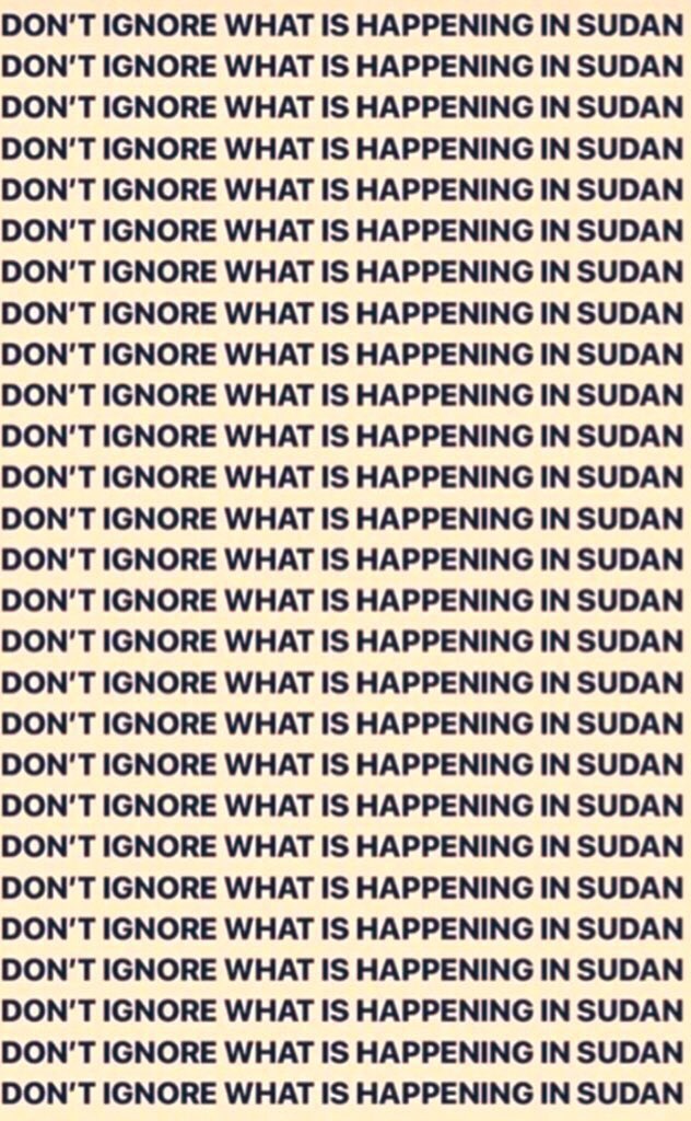 Prayers for our brothers and sisters in Sudan.
#SudanMassacre