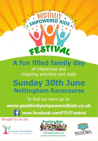 PositivePublici's tweet photo. @NearNottingham @NottsLocalNews @NottsTweetUp @NottsCC @nottscomm @TotalNottingham @CQNottm Can you support the Positively Empowered Kids Festival - buy tickets for your staff or diadv famililies, sponsor, give raffle prizes, retweet etc. Thanks #SharingIsCaring https://t.co/p2lYPiGDIu