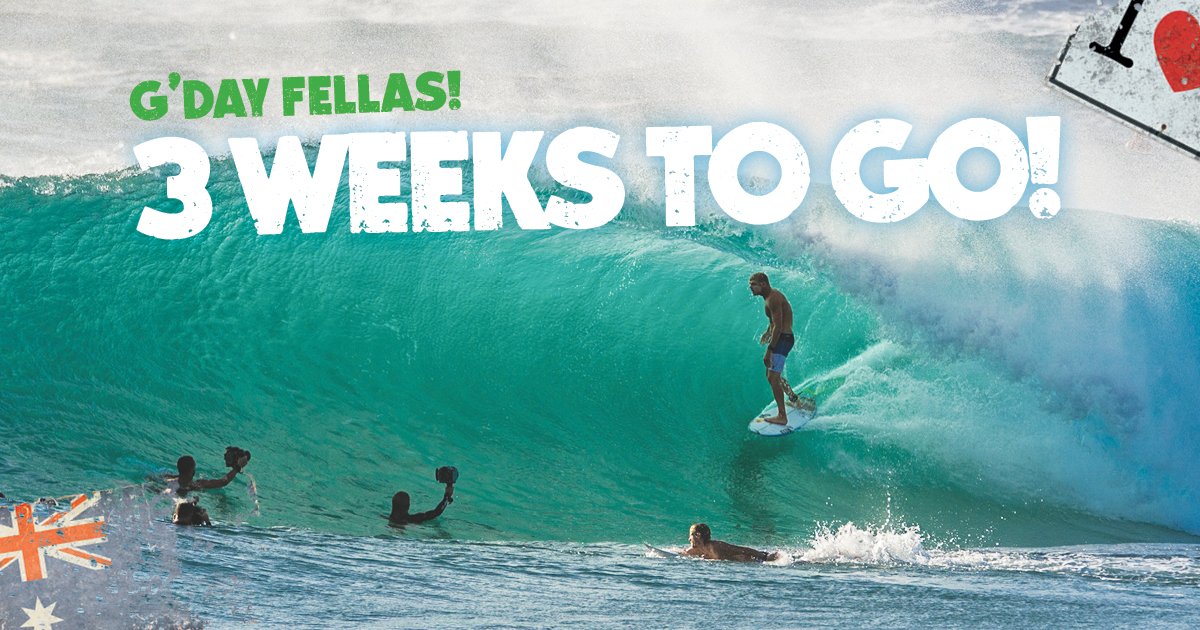 3 Weeks left!! #NewWalkabout