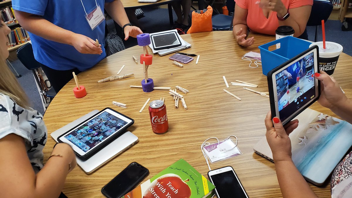 melthornhill's tweet photo. How tall can you go? Tower team building this morning with #kcsvanguard cohort 6. #kcslearning2020 https://t.co/q7656uVCoX