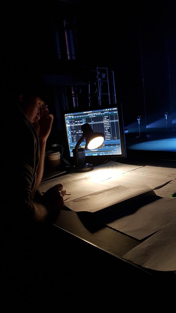 Our award-winning lighting designer,  Mr <a href="/drplight/">David Plater</a>, working on the award-winning #BBTheSuit in our technical rehearsal today

#BalletBlack