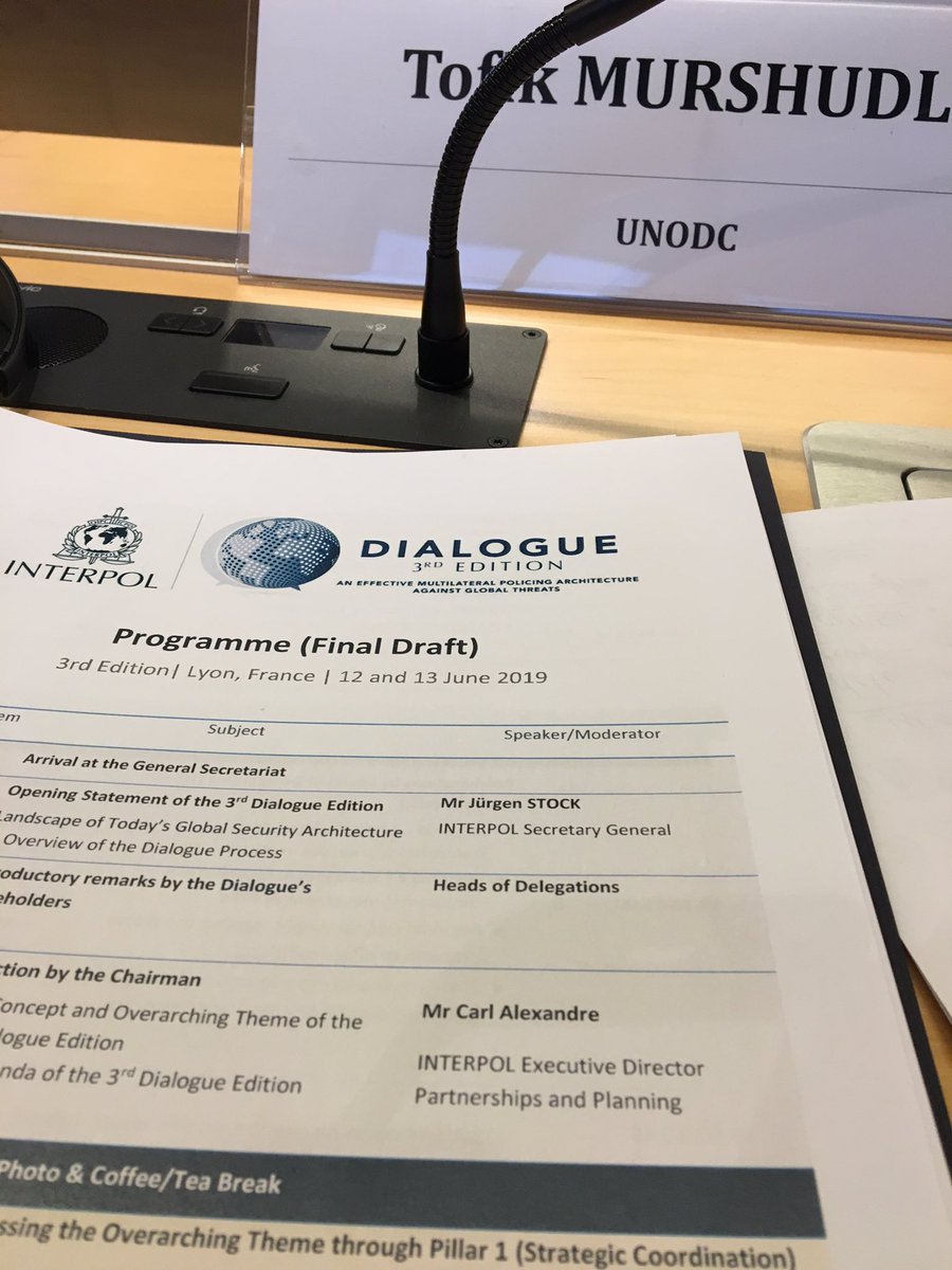 TMurshudlu's tweet photo. Gathered in @INTERPOL_HQ to address effective multilateral #policing against global threats - #ArabInteriorMinistersCouncil #Afripol @AmeripolOrg @ASEANAPOLMEDIA @Europol @Frontex #ShanghaiCooperationOrganization @GCC_POL #RATS_SCO @UNODC. @UNODC_BENATOC #NetworkingTheNetworks https://t.co/yHmXjq3YNl
